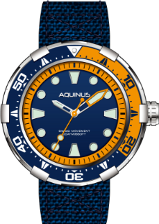 [ASSQR7FBLBL003] Immersius Deep Coral Dial